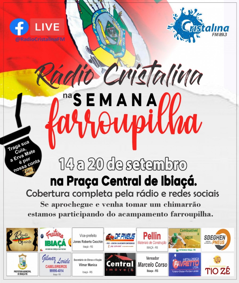 Rádio Cristalina Confira a programação desta sexta nos Festejos